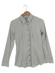 Vorschaubild 1 von Freizeithemd Damen Gr. 34/XS Grau Klassisch Baumwolle