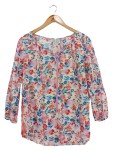 Vorschaubild 1 von Damen Bluse Blumenmuster Gr. 40 Mehrfarbig Casual