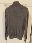Vorschaubild 2 von Herren Pullover Gr. 48/M Grau Wolle Norwegermuster Reißverschluss