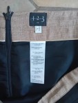 Vorschaubild 3 von 1.2.3 Paris Damen Leinenrock Gr. 44 Beige Schwarz Elegant