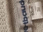 Vorschaubild 4 von Baby Mädchen Strickjacke Gr. 60 Beige Basic Langarm