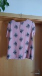 Vorschaubild 2 von Damen Bluse Rosa Gr. 36/S Florales Muster Kurzarm Casual
