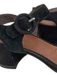Vorschaubild 3 von Tamaris Sandaletten Damen 37 Schwarz Wildleder Schnalle Elegant Absatz 4cm