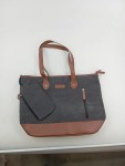 Vorschaubild 2 von Damen Shopper Tasche Casual Mehrfarbig Jeansoptik Handtasche 37x32cm