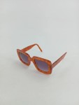 Vorschaubild 2 von Damen Sonnenbrille Retro Rechteckig Tierdruck Kunststoff 15cm