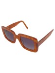 Vorschaubild 1 von Damen Sonnenbrille Retro Rechteckig Tierdruck Kunststoff 15cm