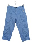 Vorschaubild 1 von Cargohose Damen Blau Gr. W29/38/M Baumwolle Uni Casual Capri