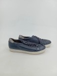 Vorschaubild 2 von Damen Schnürschuhe Sneaker Gr. 39 Blau Casual Leder Optik