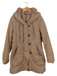 Vorschaubild 1 von Damen Übergangsmantel Beige Gr. 36/S Casual Kapuze Polyester