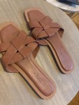 Vorschaubild 2 von Damen Pantoletten Sandalen Braun Gr. 38 Casual