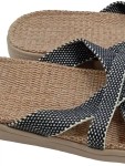 Vorschaubild 3 von Lovelies Studio Damen Sandalen Gr. 37 Beige Schwarz Kreuzriemen