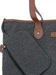 Vorschaubild 3 von Damen Shopper Tasche Casual Mehrfarbig Jeansoptik Handtasche 37x32cm