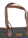 Vorschaubild 5 von Damen Shopper Tasche Casual Mehrfarbig Jeansoptik Handtasche 37x32cm