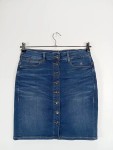 Vorschaubild 2 von Damen Jeansrock Gr. 36/S Blau Casual Knopfleiste