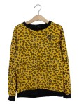 Vorschaubild 1 von Sweatshirt Gr. 140 Gelb Leopardenmuster Kinder Oberteil