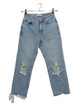 Vorschaubild 1 von Damen Destroyed Jeans Blau Gr. XS Casual Mom Fit