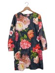 Vorschaubild 1 von Damen Sommerkleid Gr. 40 Blumenmuster Mehrfarbig Feminin