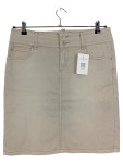 Vorschaubild 1 von Jeansrock Damen Beige Gr. 38/M Casual Baumwolle Midirock