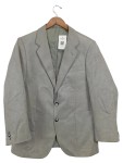 Vorschaubild 1 von Sakko Herren Gr. xl Grau Uni Business Langarm Knopf Veloursleder Polyester