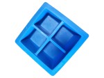 Vorschaubild 1 von Eiswürfelform Silikon Blau 4er Würfel Küche Bar Getränke