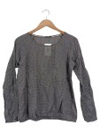 Vorschaubild 1 von Damen Hemdbluse Gr. 40 Grau gepunktet Casual Langarm Bluse