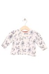 Vorschaubild 1 von Baby Langarmshirt Gr. 68 Weiß Bären Fuchs Tiermotiv Baumwolle