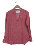 Vorschaubild 1 von Damen Hemdbluse Gr. 42 Rot Gemustert Casual