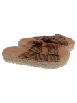 Vorschaubild 1 von Damen Sandalen Zebra Muster Braun Gr. 40 Animal-Print Espadrille
