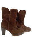 Vorschaubild 1 von Damen Stiefelette Wildleder Braun Gr. 40 Casual