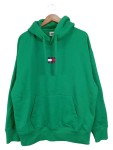 Vorschaubild 1 von Kapuzenpullover Herren Gr. 48/M Grün Baumwolle Uni Casual Langarm