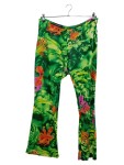 Vorschaubild 1 von Damen Stoffhose Gr. 44 Blumenmuster Mehrfarbig Viskose Farbenfroh