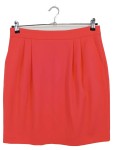 Vorschaubild 1 von Bleistiftrock Damen Rot Gr. 42/XL Polyester Uni Business Midirock
