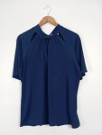 Vorschaubild 2 von Damen Blusenkleid Gr. 40/L Blau Modern