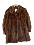 Vorschaubild 1 von SAGA MINK Nerzmantel Damen Gr. 38 Braun Echtpelz Luxus Fellmantel
