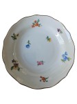 Vorschaubild 1 von Dekoschale Teller Blumenmuster Porzellan Weiß Klassisch