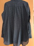 Vorschaubild 4 von Damen Hemdbluse Gr. 40 Schwarz mit Muster Casual Langarm
