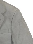 Vorschaubild 2 von Sakko Herren Gr. xl Grau Uni Business Langarm Knopf Veloursleder Polyester