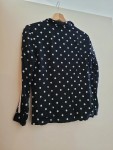 Vorschaubild 2 von Damen Poloshirt Blau Punkte Gr. 36;S Viskose