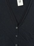 Vorschaubild 2 von Damen Strickjacke Gr. 38/M Schwarz Minimalistisch Wolle