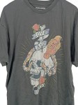 Vorschaubild 2 von Herren T-Shirt Totenkopf-Print Streetwear Grau Gr. 38