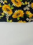 Vorschaubild 4 von Damen Sommerkleid Gr. 36 S Blumenmuster Sonnenblumen Schwarz Gelb Feminin