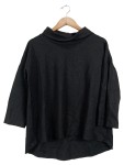 Vorschaubild 1 von Damen Langarmshirt Gr. 40 Schwarz Rollkragen Casual