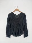 Vorschaubild 2 von Damen Langarmshirt 36/S Schwarz Feminin Lochmuster