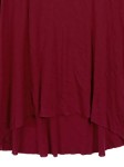 Vorschaubild 3 von Damen Langarmshirt Rot Gr. 38/M Lyocell Asymmetrisch