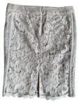 Vorschaubild 2 von Damen Wickelrock Gr. 40 L Beige Spitze Blumenmuster Feminin Elegant