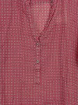 Vorschaubild 7 von Damen Hemdbluse Gr. 42 Rot Gemustert Casual