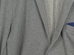 Vorschaubild 3 von Sakko Herren Gr. 46/S Grau Meliert Casual Langarm Zierknöpfe Knopf
