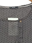 Vorschaubild 6 von Damen Hemdbluse Gr. 40 Grau gepunktet Casual Langarm Bluse