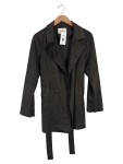 Vorschaubild 1 von Damen Übergangsmantel Gr. 38/M Schwarz Casual Wickelmantel