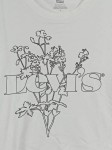 Vorschaubild 3 von Damen T-Shirt Blumenprint Gr. 38/M Casual Baumwolle Weiß